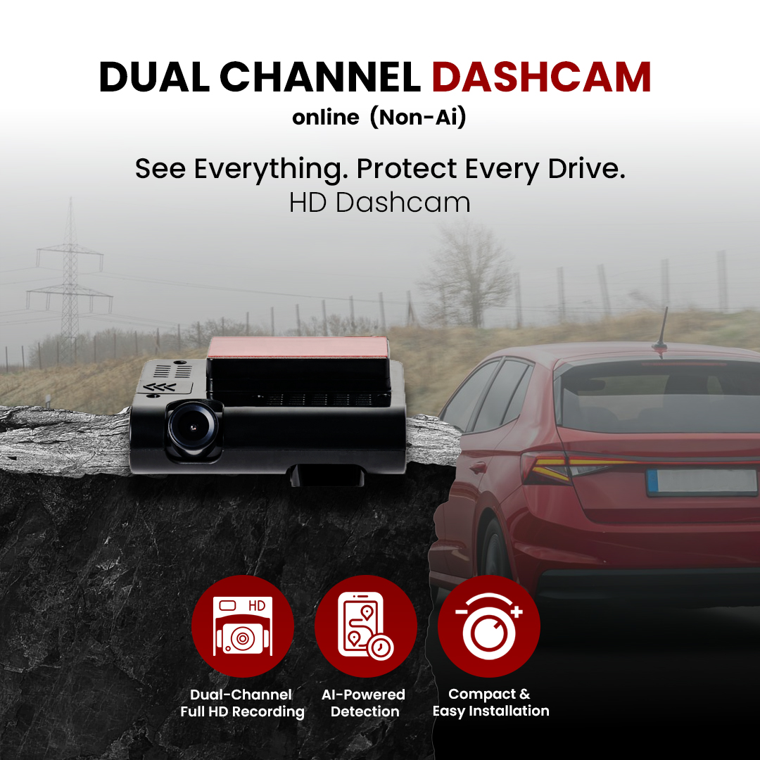 Dashcam Dual Channel – Online (Non-AI)